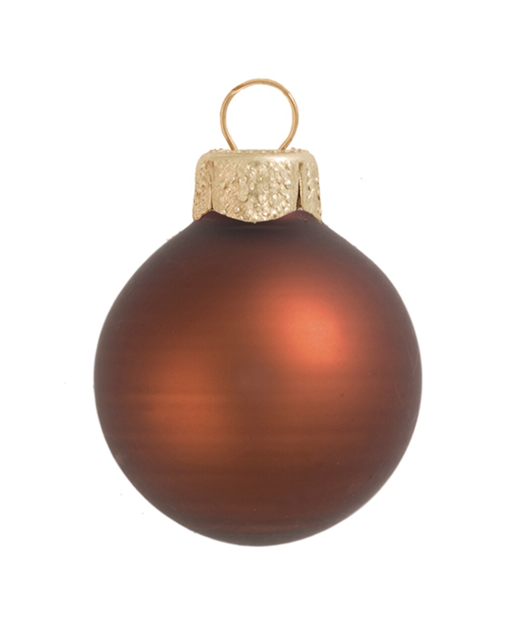 Whitehurst Matte Finish Glass Christmas Ball Ornaments - 2.75" (70mm) - Chocolate Brown - 12ct